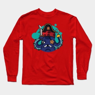 Octopus Pirate Long Sleeve T-Shirt